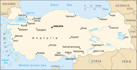 Map of Turkey